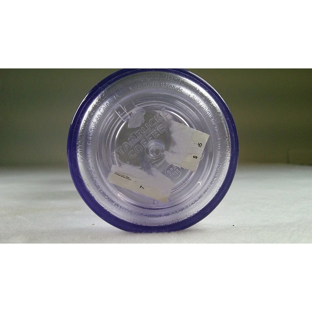 Starbucks 24oz‎ Venti Clear Plastic Reusable Cold Cup Tumbler with Straw 2011
